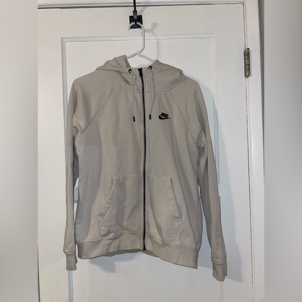 Beige Nike Zip Up